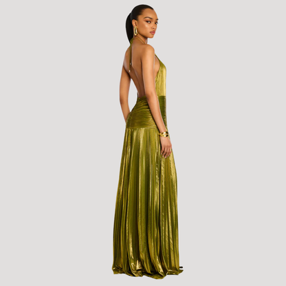 Monique | Abito Lungo Elegante Donna Schiena Nuda Per Serata