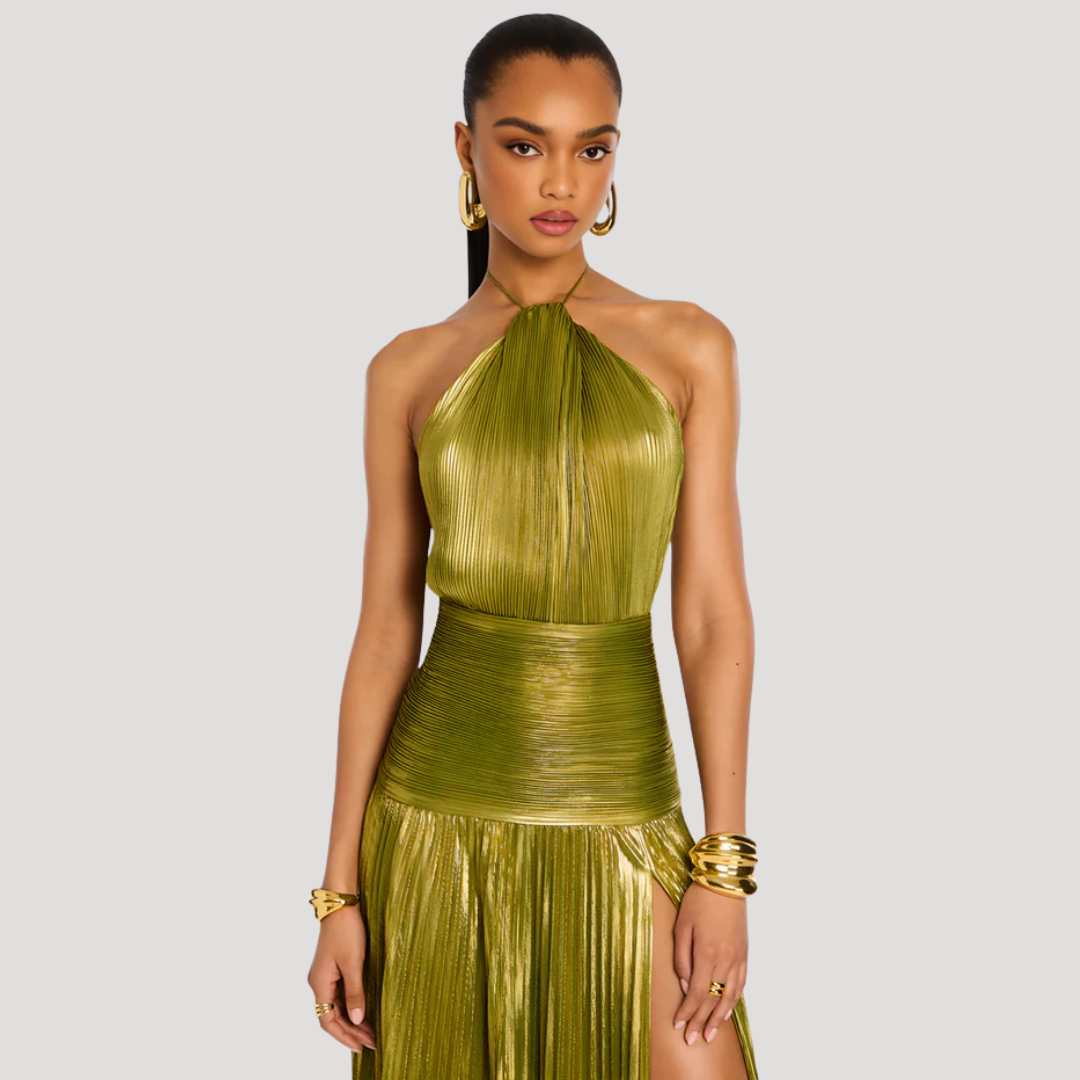Monique | Abito Lungo Elegante Donna Schiena Nuda Per Serata