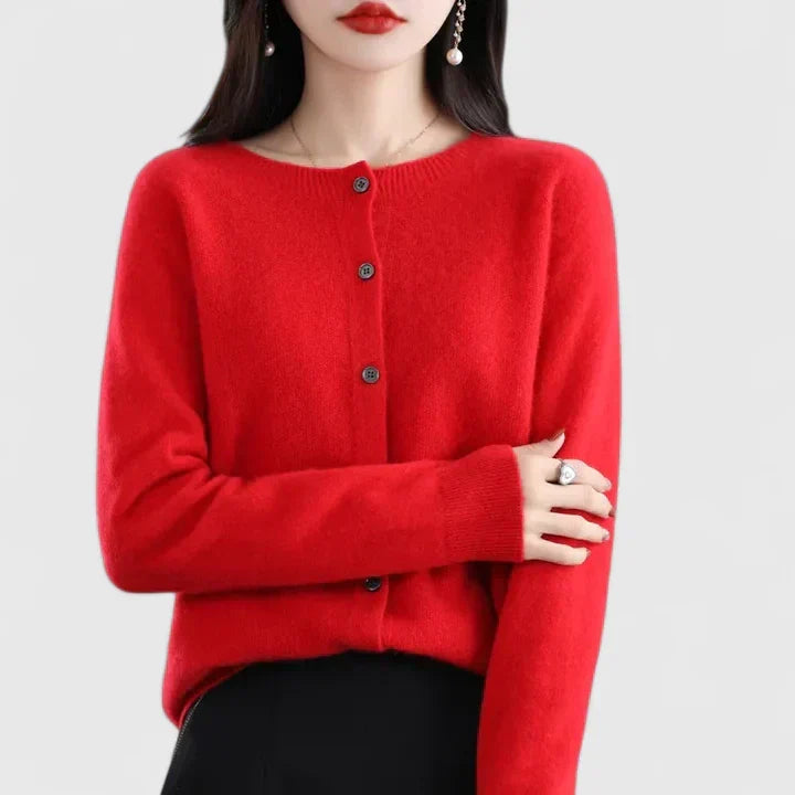 Flavia | Pull Donna Elegante con Bottoni Maniche Lunghe