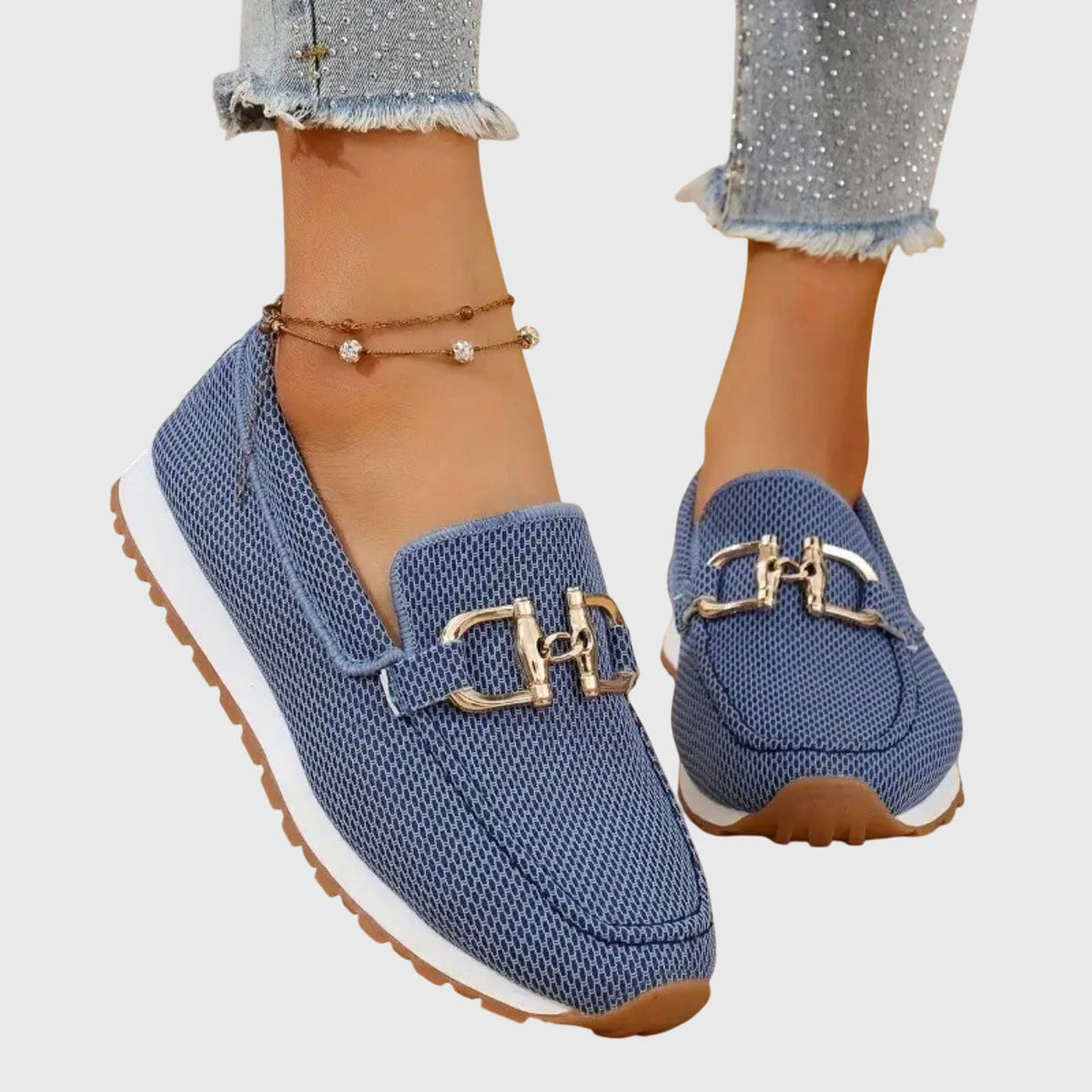 Brooke | Sneaker mocassino con dettaglio dorato per donna