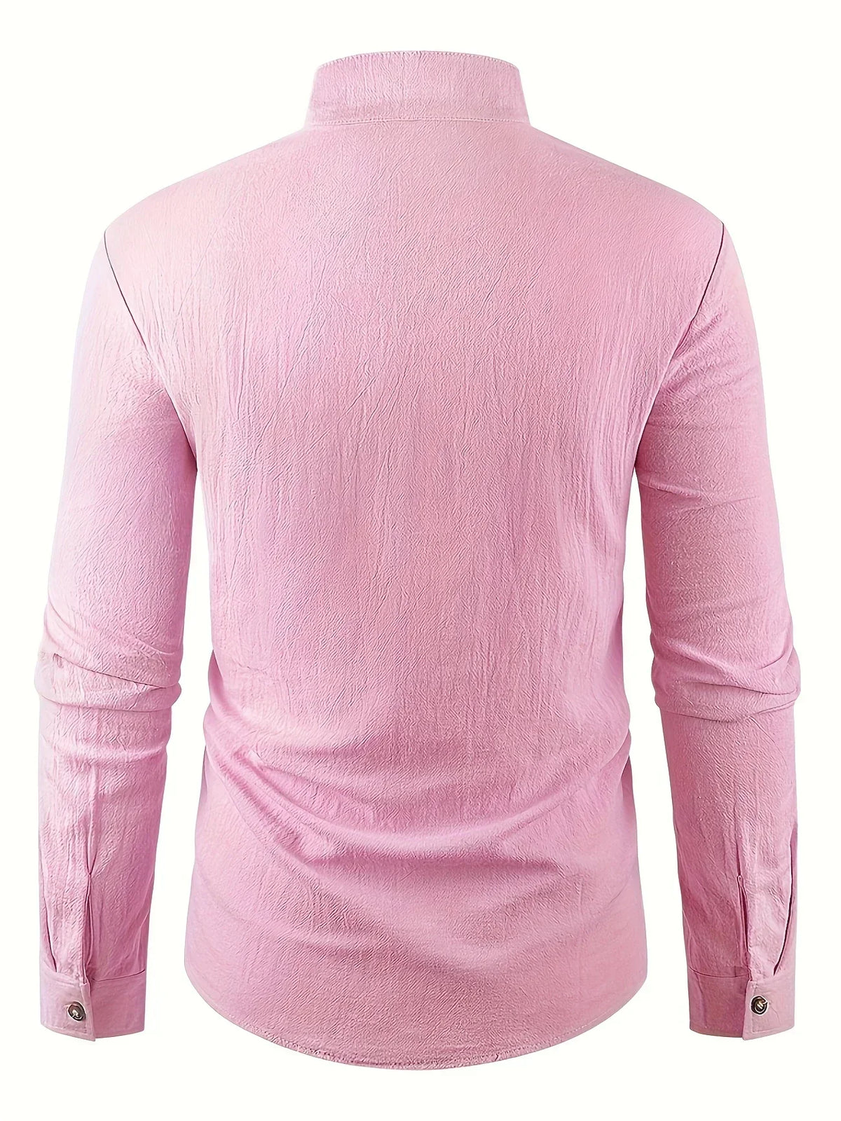 Filippo | Camicia con colletto alla coreana e bottoni da uomo