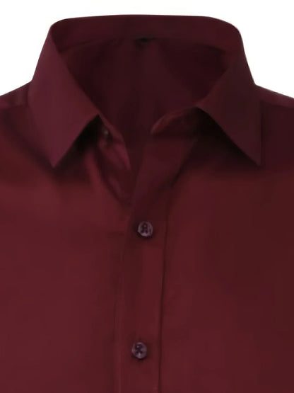 Vincenzo | Camicia a maniche lunghe con bottoni da uomo