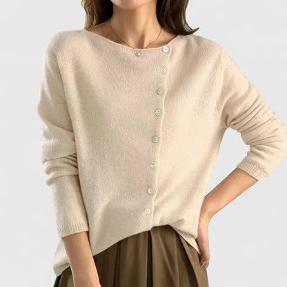 Valerie | Gilet Donna Bottonato Casual Maniche Lunghe