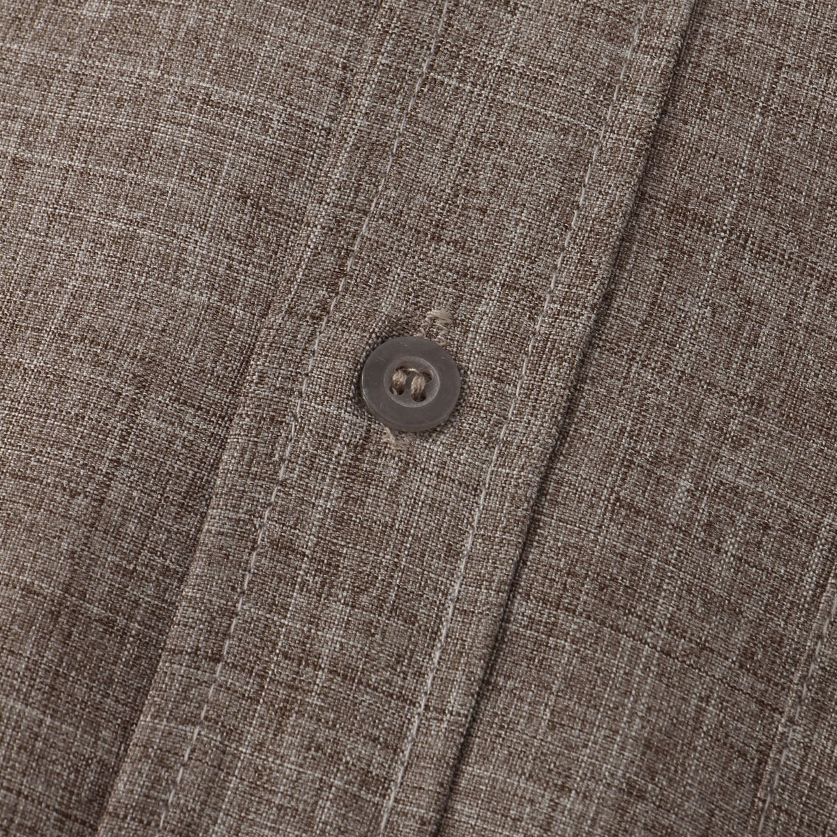 Flavio | Camicia a maniche corte con collo alla coreana e taschino da uomo