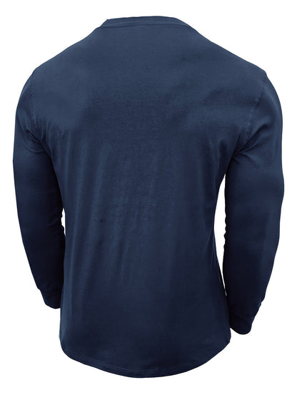 Giovanni | Maglia Henley a maniche lunghe con bottoni da uomo