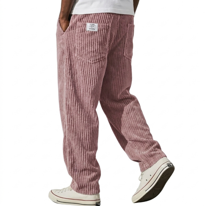 Vasco | Pantaloni in velluto a coste con vita elastica da uomo