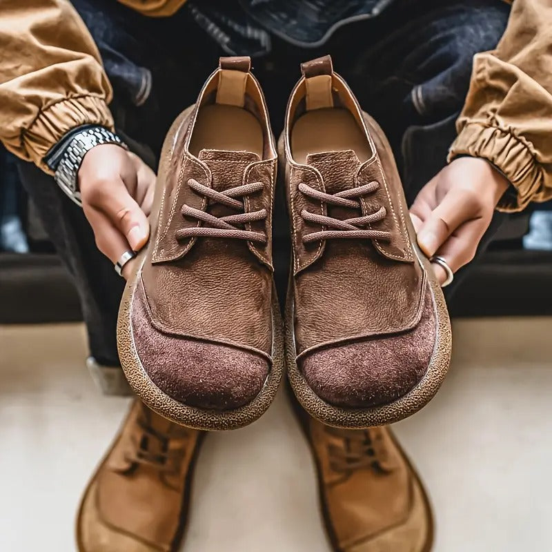 Vito | Scarpe basse stringate con punta tonda da uomo