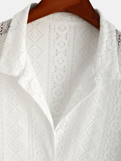 Gianluca | Completo camicia a maniche corte e pantaloni con coulisse da uomo