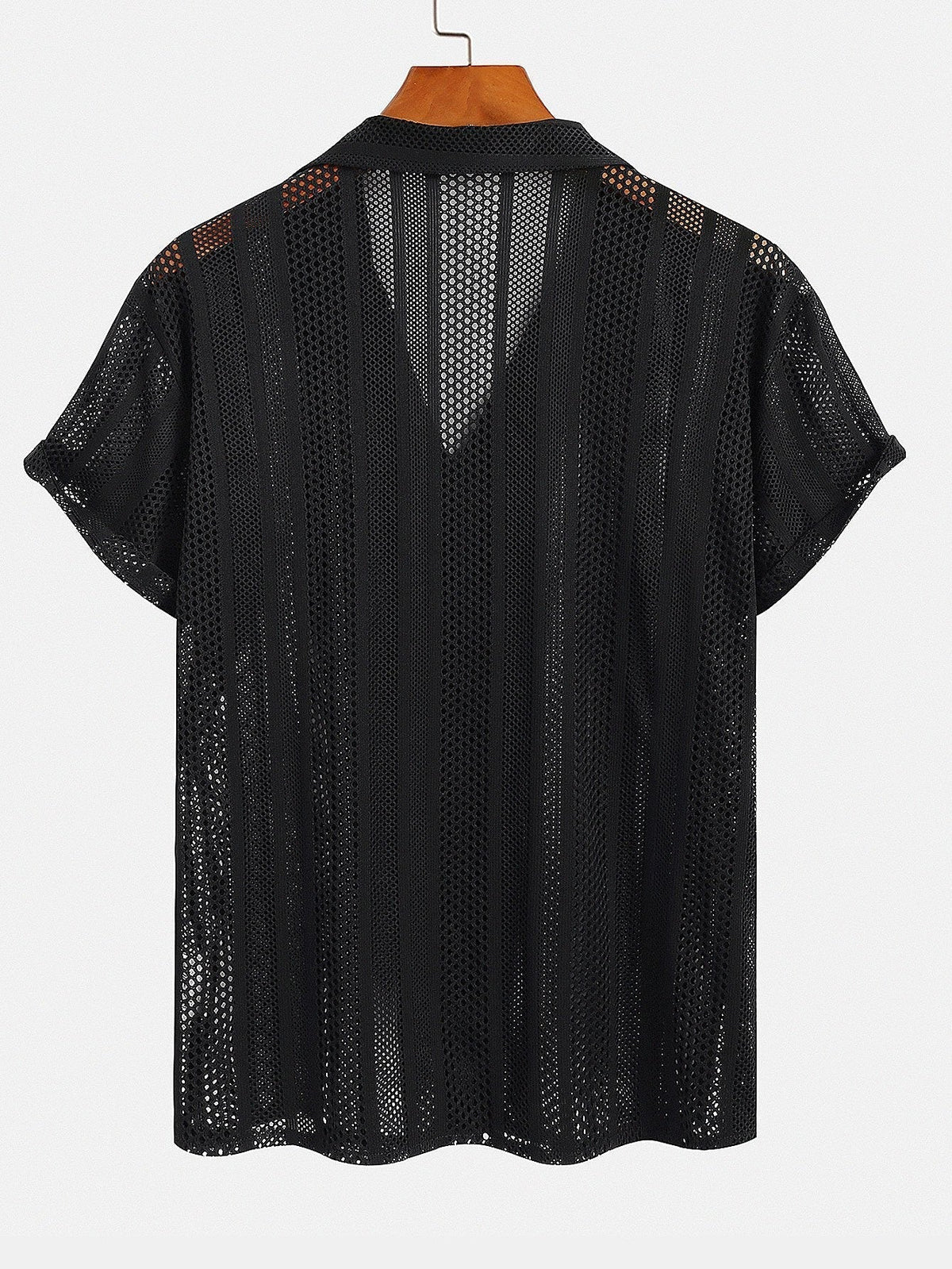 Armando | Completo camicia a rete e pantaloni con coulisse da uomo