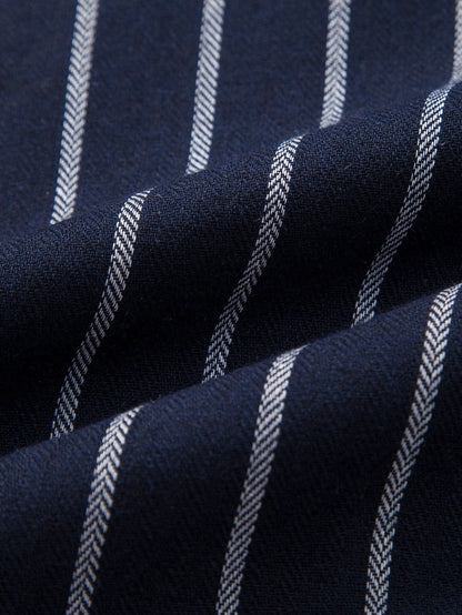Attilio | Completo camicia a righe e pantaloni a maniche corte da uomo