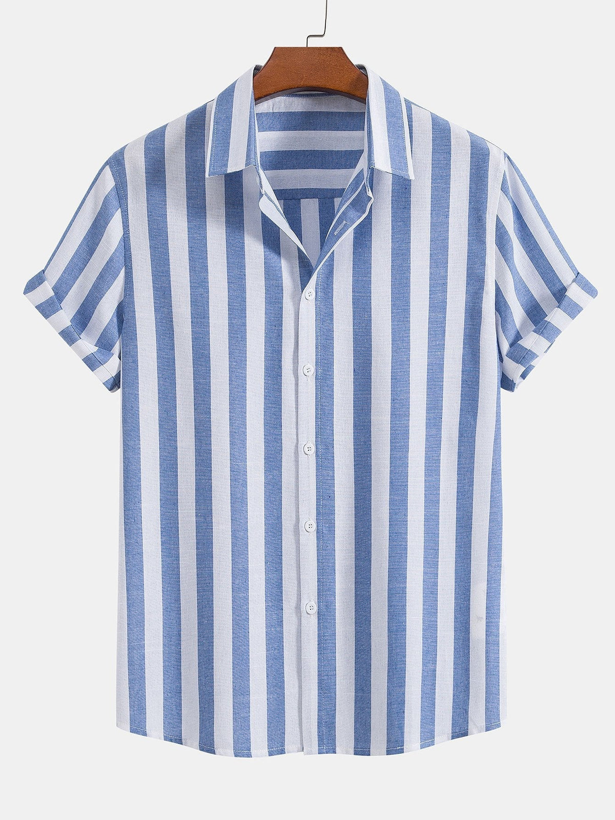 Domenico | Completo camicia a righe e pantaloni con coulisse da uomo