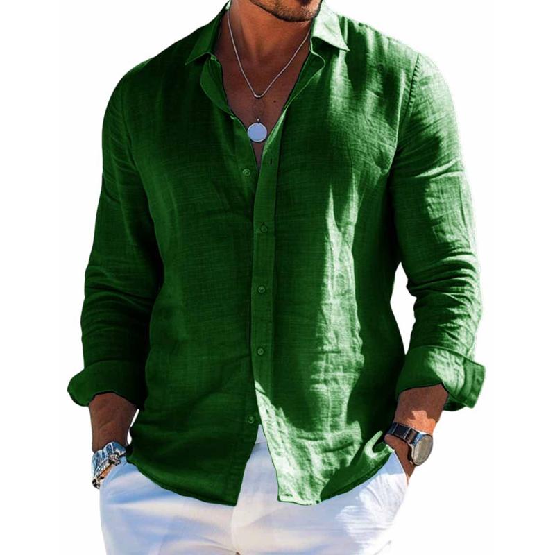 Alessandro | Camicia a maniche lunghe con colletto classico e bottoni da uomo