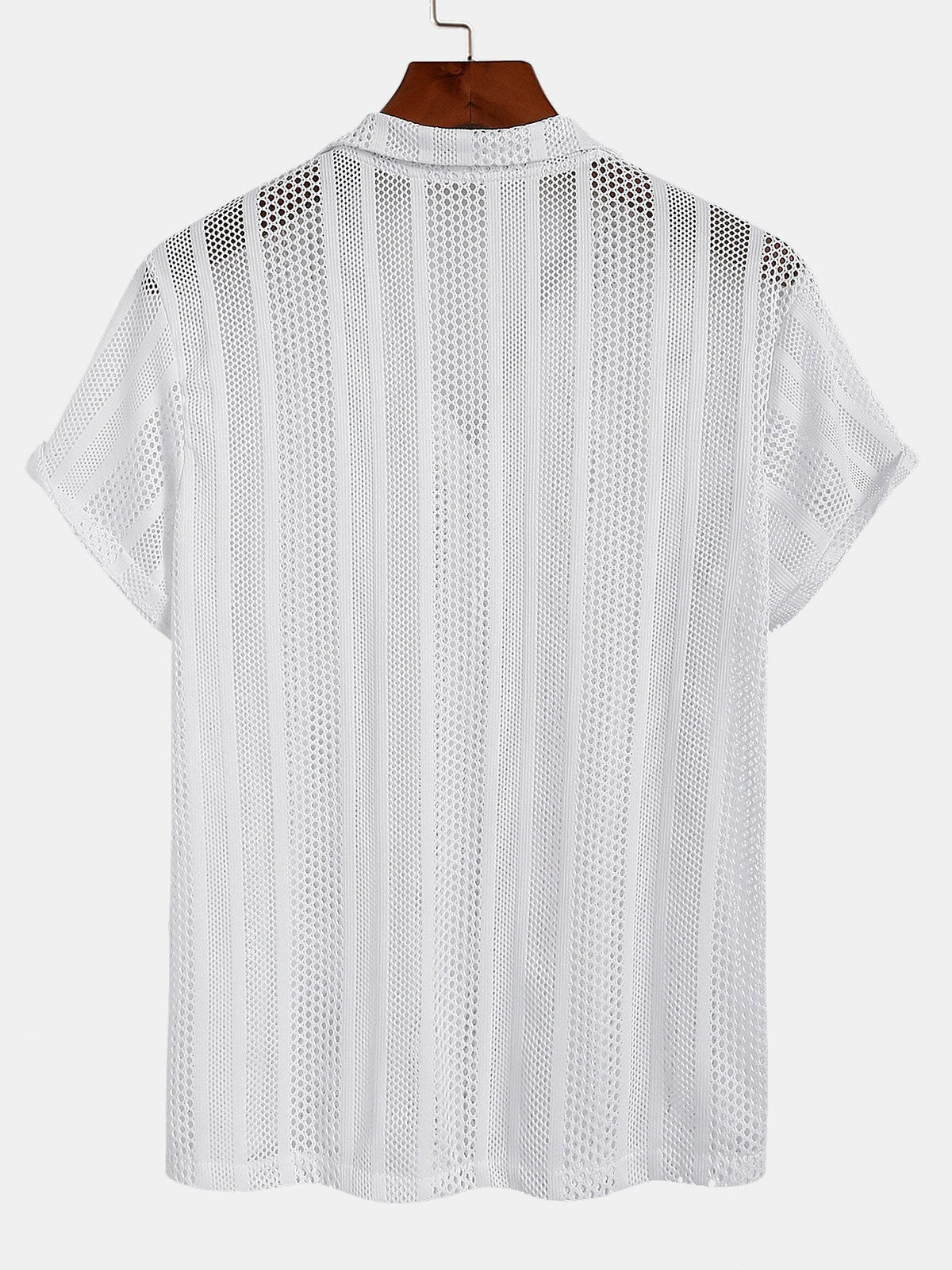 Armando | Completo camicia a rete e pantaloni con coulisse da uomo