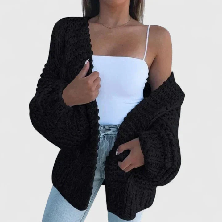 Genevieve | Gilet Donna Oversize Maglia Torcigliata Casual