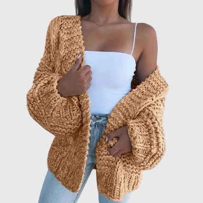 Genevieve | Gilet Donna Oversize Maglia Torcigliata Casual