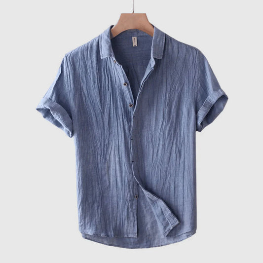Giulio | Camicia a maniche corte con bottoni da uomo
