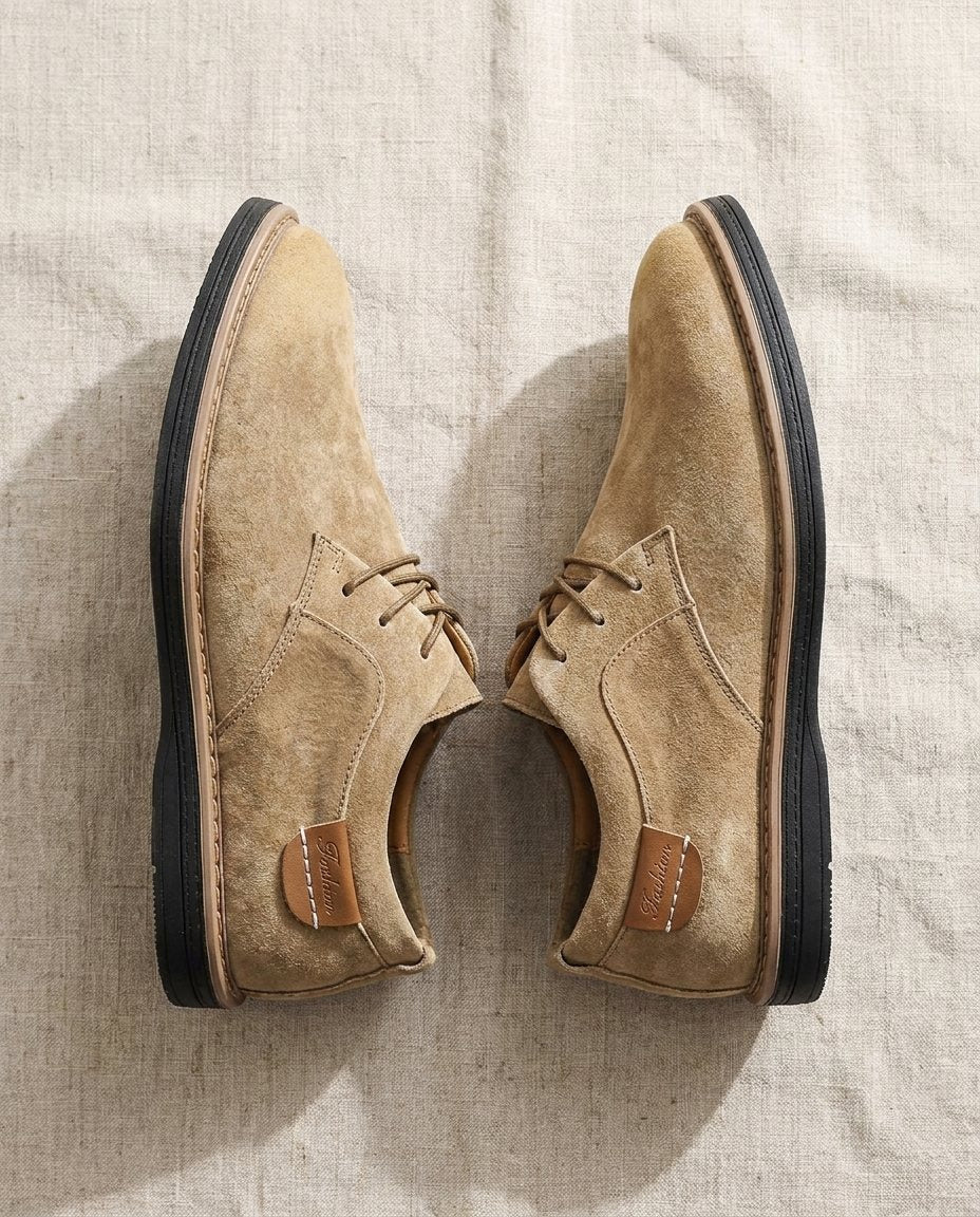 Valdemaro | Scarpe derby stringate con suola in gomma da uomo