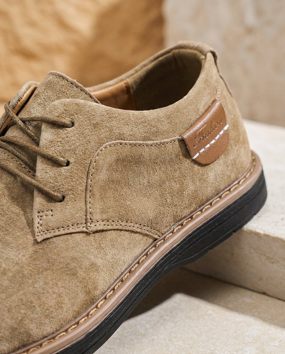 Valdemaro | Scarpe derby stringate con suola in gomma da uomo