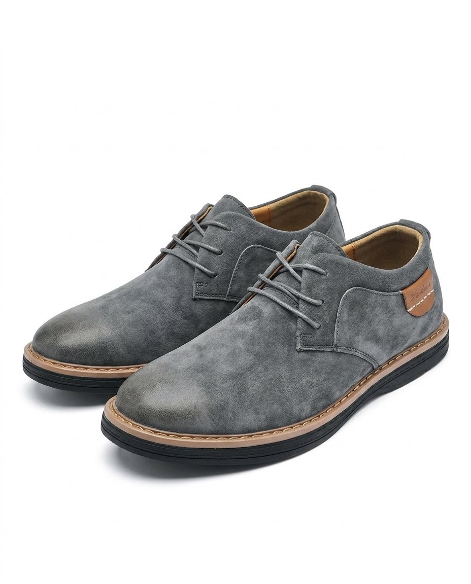 Valdemaro | Scarpe derby stringate con suola in gomma da uomo