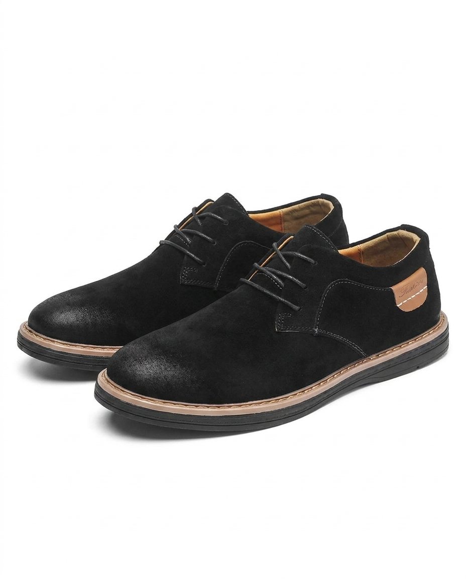 Valdemaro | Scarpe derby stringate con suola in gomma da uomo