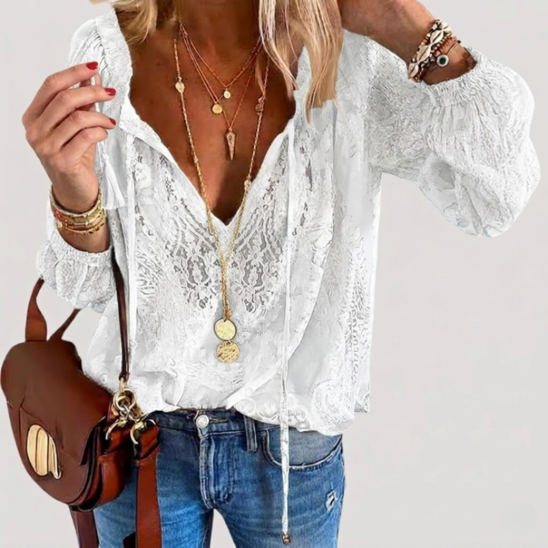 Millie | Blusa Donna Bohemien in Pizzo