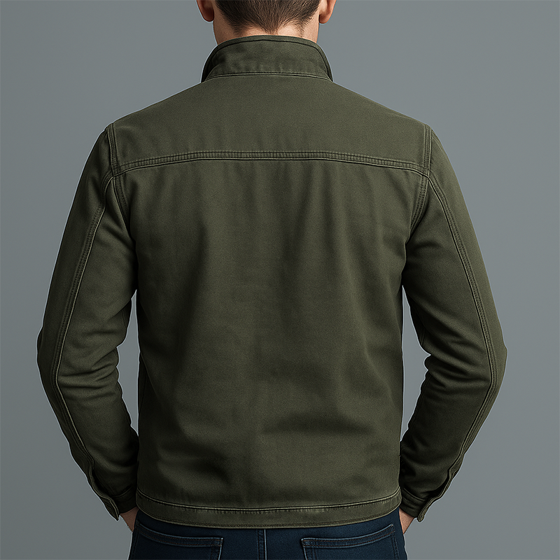 Renato | Field jacket con zip e tasche sul petto da uomo