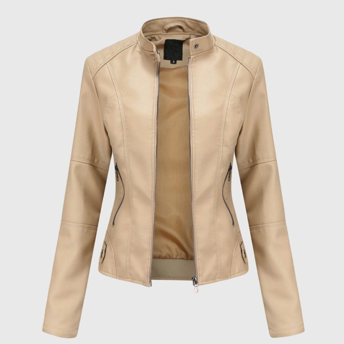 Miranda | Giacca Biker Slim con Collo alla Coreana for Women