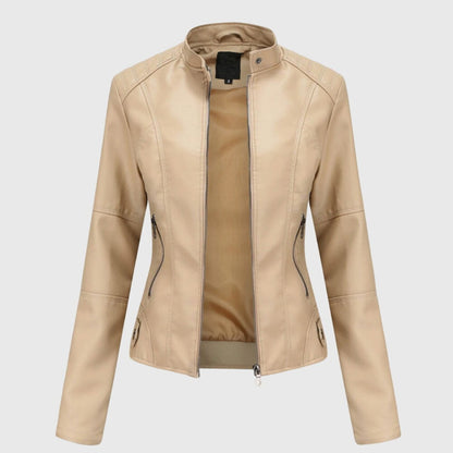 Miranda | Giacca Biker Slim con Collo alla Coreana for Women